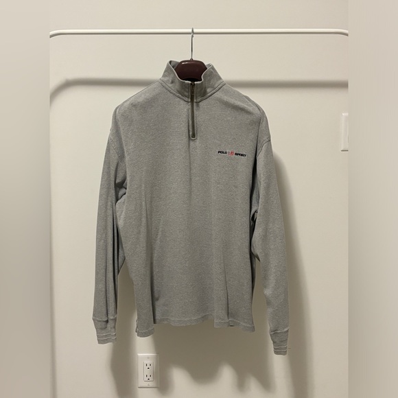 Polo Sports grey half zip ul sweater. Size XL - Picture 1 of 5